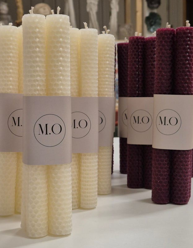 Mehil&auml;isvahakynttil&auml;t 4kpl valkoinen